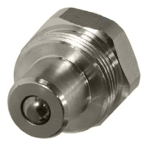 QC-SCB10-M-06N by Couplamatic | Hydraulic Quick Coupler | SCB Screw to Connect Ball | 3/8" Body Size x 3/8-18 Female NPT | Plug | Zinc Plated