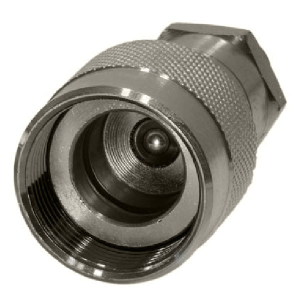 QC-SCB10-F-06N by Couplamatic | Hydraulic Quick Coupler | SCB Screw to Connect Ball | 3/8" Body Size x 3/8-18 Female NPT | Socket | Zinc Plated