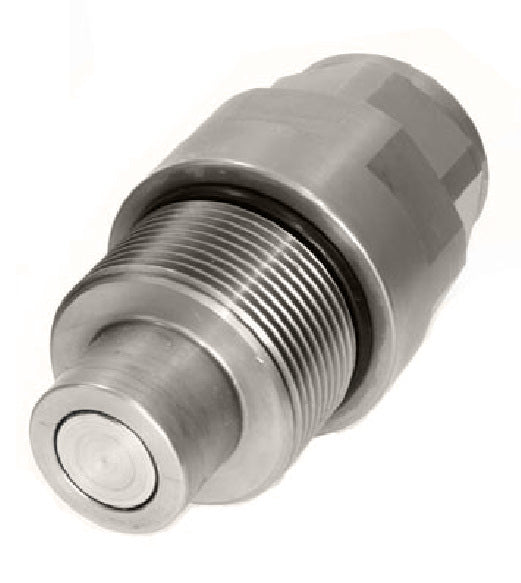 QC-SCFF19-M-12N by Couplamatic | Hydraulic Quick Coupler | SCFF Series | Screw Connect Flat Face | 3/4" Body Size x 3/4-14 Female NPT | Plug | Zinc Nickel Plated