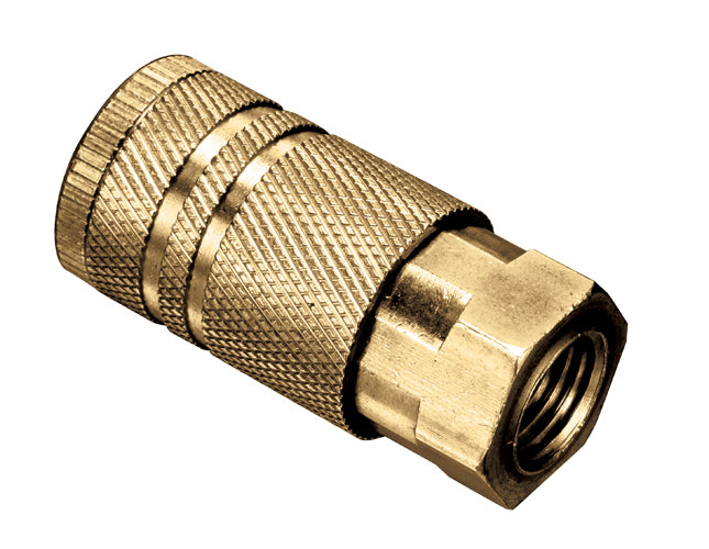 QDAC-6FC by Kuriyama | Industrial Quick Disconnect Coupling | QDAC-FC Series | 1/4" Body Size x 3/8" Female NPTF | Socket | Brass