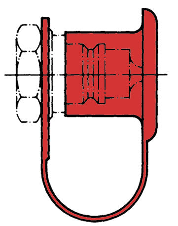 QFC-12 ARGUS by Kuriyama | Hydraulic Quick Disconnect Dust Cap for Male Coupling | QF Series | Flat Face Standard ISO 16028 | for -12 Size | Red | Plastic