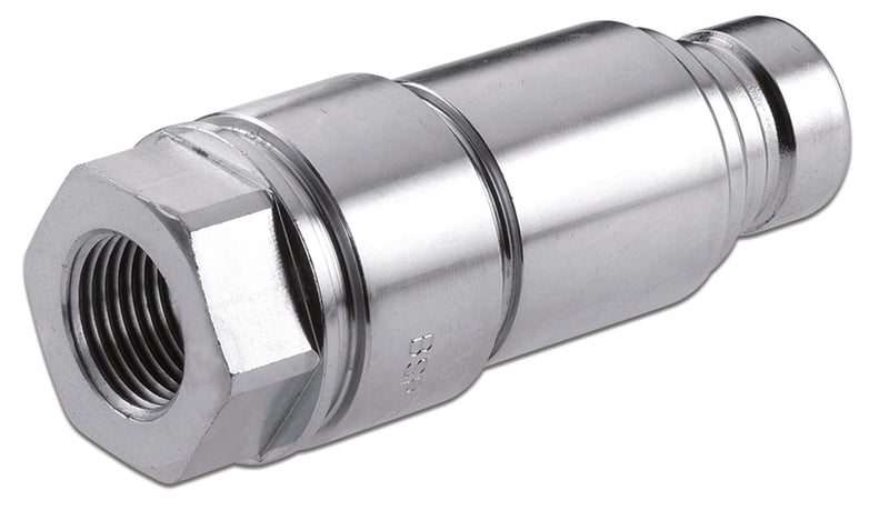 QGM-0808-FNPR ARGUS by Kuriyama | Hydraulic Quick Disconnect Coupling | QG Series | Flat Face Connect Under Pressure Standard ISO 16028 | -08 ISO 16028 x -08 Female NPTF | Plug | Galvanized Steel