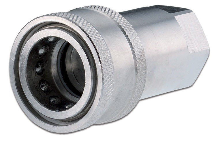 QPF-1616-FNPR ARGUS by Kuriyama | Hydraulic Quick Disconnect Coupling | QP Series | Industry Standard Poppet ISO 5675 | -16 ISO 5675 x -16 Female NPTF | Socket | Galvanized Steel