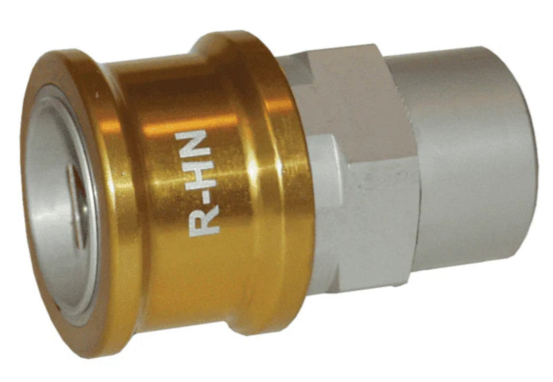 R-HN by Dixon Valve | FloMAX R-Series (Roll-Pin Style) | Hydraulic Oil Nozzle | 1" Female NPT | Gold | Anodized Aluminum
