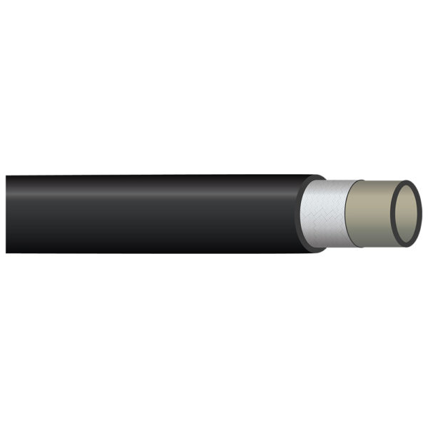 R18-06 by Kurt Hydraulics | R18 Series | 0.375in ID x 0.66in ID | 3000 MAWP | Thermoplastic Hydraulic Hose with Polyester Tube and Polyurethane Cover | SAE 100R18 | Black | 250ft Reel