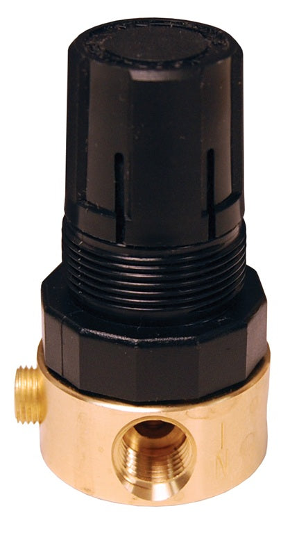 R364-02C Watts by Dixon Valve | R643-Series | Miniature Regulator | 1/4" Size | 10 SCFM | Brass | without Gauge | 2 - 125 PSIG Pressure Range