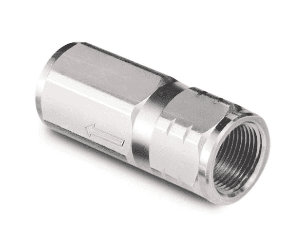 RA0423000 Hansen® by Danfoss | Quick Disconnect Check Valve | R4000 Series | 1/2" Female NPTF x 1/2" Body Size | Cracking Pressure: 0.5 bar (7.25 psi) | NBR Seal | Steel