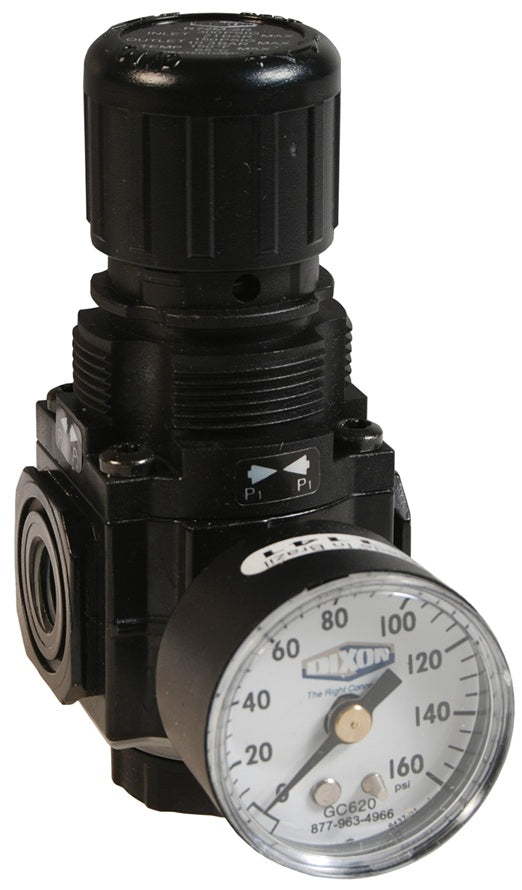 R72M-3RG by Dixon Valve | R72M Series 1 | Manifold Regulator | 3/8" Port Size | 83 SCFM | with Gauge | 5-150 PSI Pressure Range