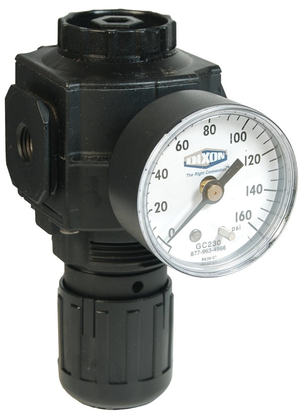 R73G-2RG by Dixon Valve | R73G Series 1 | Compact Regulator | 1/4" Port Size | 91 SCFM | with Gauge | 5-150 PSI Pressure Range