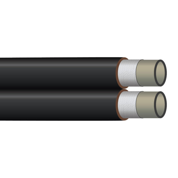 R8-04-TW by Kurt Hydraulics | R8 Series | 0.25in ID x 0.485in ID | 5000 MAWP | Thermoplastic Hydraulic Hose with Polyester Tube and Polyurethane Cover | SAE 100R8 | Black | 250ft Reel