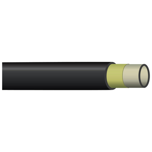 R8-03 by Kurt Hydraulics | R8 Series | 0.1875in ID x 0.405in ID | 5000 MAWP | Thermoplastic Hydraulic Hose with Polyester Tube and Polyurethane Cover | SAE 100R8 | Black | 400ft Reel