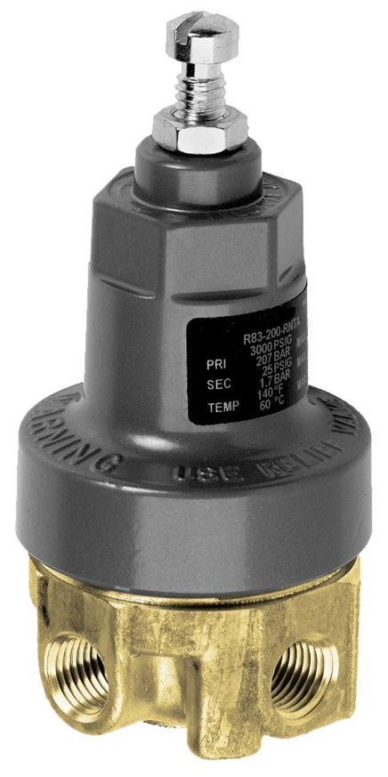 R83-200R by Dixon Valve | R83 Series 1 | Cylinder Gas Regulator | 1/4" Port Size | 10 SCFM | without Gauge | 5-125 PSI Pressure Range