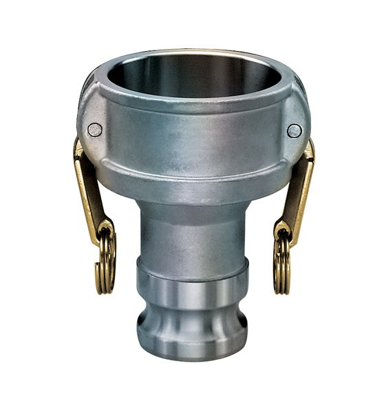 RDA-A6040 by Kuriyama | RDA-A Series | Part DA | Cam & Groove Adapter | 6" Coupler x 4" Adapter | Aluminum