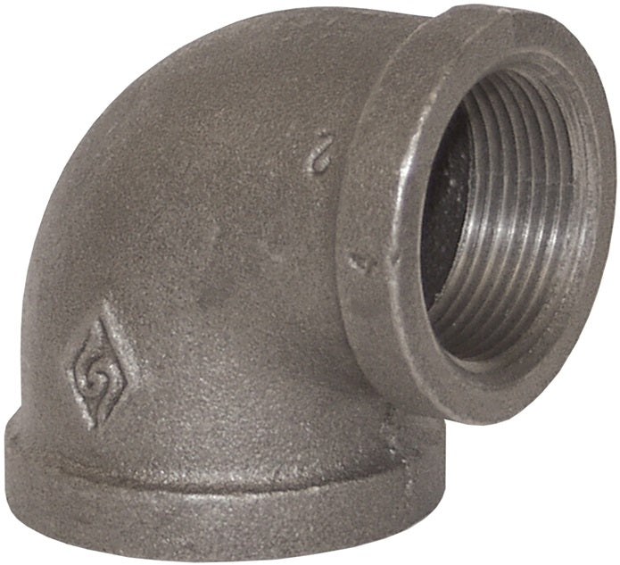 REL4020 by Dixon Valve | Pipe Adapter Reducer | 90° Elbow | 4" Female NPT x 2" Female NPT | 150# Iron