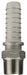 RMS11 by Dixon Valve | Boss® Male Stem | 1" Male NPT x 1" Hose Barb | 316 Stainless Steel