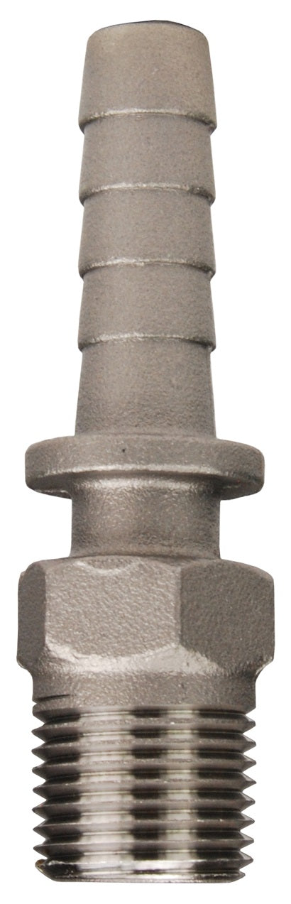 RMS6 by Dixon Valve | Boss® Male Stem | 3/4" Male NPT x 3/4" Hose Barb | 316 Stainless Steel