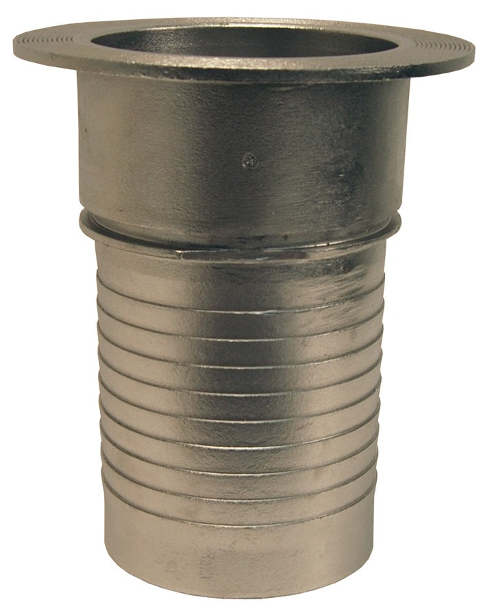 RN200NO by Dixon Valve | Notched Turned Back Nipple | 2" Flange x 2" Hose ID | 316 Stainless Steel