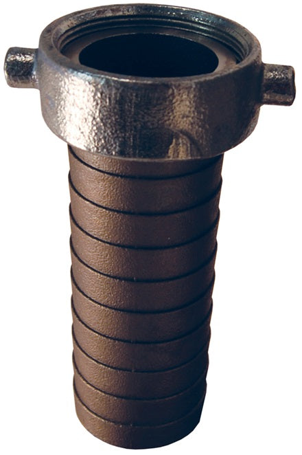 RSDM35 by Dixon Valve | Super King Long Shank Hose Coupling | Female Fitting | 3" Female NPSM x 3" Hose ID | 316 Stainless Shank | Iron Pin Lug Nut
