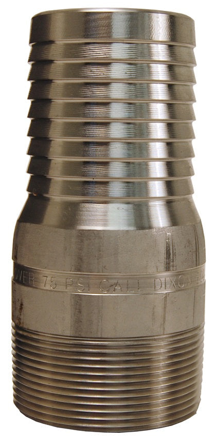 RST5 by Dixon Valve | King Combination Nipple | No Knurl | 3/4" Male NPT x 3/4" Hose ID | 316 Stainless Steel