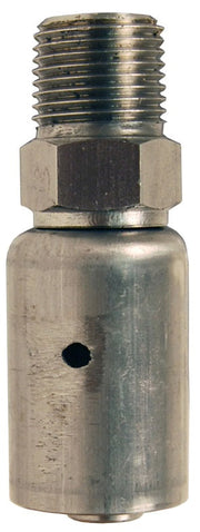 R16P1770 by Dixon Valve | Holedall® External Swage Uni-Range Male Coupling | 1" Male NPT | Hose OD: From 1-38/64" to 1-46/64" | Stainless Steel