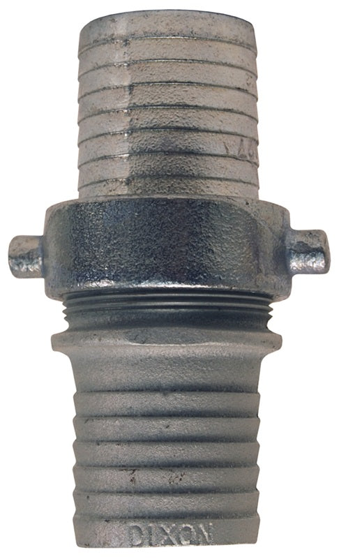 S63 by Dixon Valve | King Short Shank Suction Hose Coupling | Complete Coupling | 1-1/2" Male NPSM x 1-1/2" Female NPSM | Plated Iron Shank & Nut