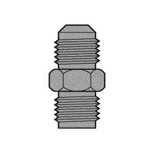 B-31554 Breco by Foster | 3/8" SAE 45° Flare x 7/16" Male Inverted Flare | Straight