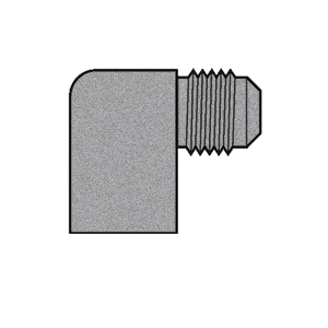B-350-05-04 Breco by Foster | 5/16" Male SAE 45° Flare x 1/4" Female NPTF Thread | 90° Elbow