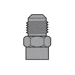 B-346-04-02 Breco by Foster | 1/4" Male SAE 45° Flare x 1/8" Female NPTF Thread | Straight
