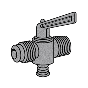 B-363-02-02 Breco by Foster | Check Valve | 1/8" Tube Compression x 1/8" Male NPTF Thread | Brass