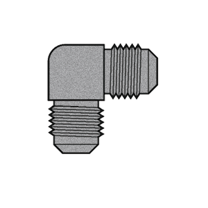 B-355-08-06 Breco by Foster | 1/2" Male SAE 45° Flare x 3/8" Male SAE 45° Flare | 90° Elbow