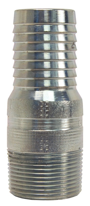 SAP11 by Dixon Valve | King Combination Nipple for Plastic Pipe | 1" Male NPT x 1" Hose ID | Plated Steel