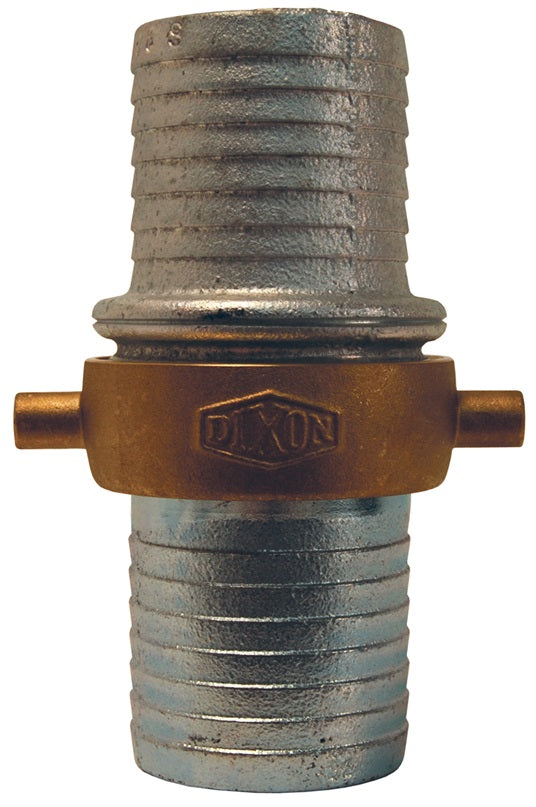 SB93N by Dixon Valve | King Short Shank Suction Hose Coupling | Complete Coupling | 2-1/2" Male NST(NH) x 2-1/2" Female NST(NH) | Plated Iron Shank | Brass Nut