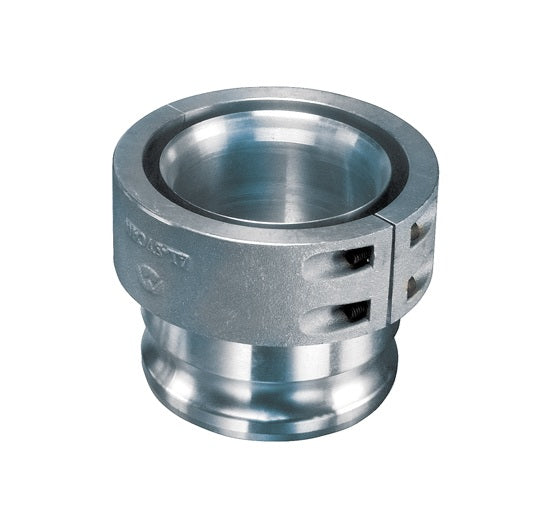 SCAL-E400 by Kuriyama | SCAL-E Series | Part E | Cam & Groove Swivel Adapter | 4" Adapter x 4" Hose Barb | Aluminum