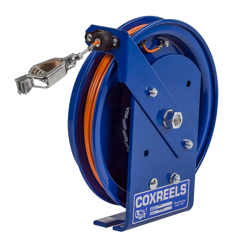 SD-50 by Coxreels | SD Series | Spring Driven Static Discharge Cable Reel | Steel | 50ft Cable Included