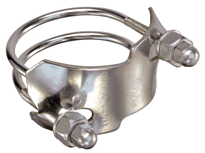 SDBC-SS-5 Tigerflex® by Kuriyama | SDBC-SS Series | Counterclockwise Spiral Double Bolt Clamp | 5" Size | 304 Stainless Steel