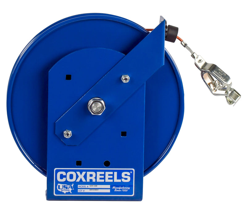SDH-200-1 by Coxreels | SDH Series | Hand Crank Static Discharge Cable Reel | Steel | 200ft Cable Included