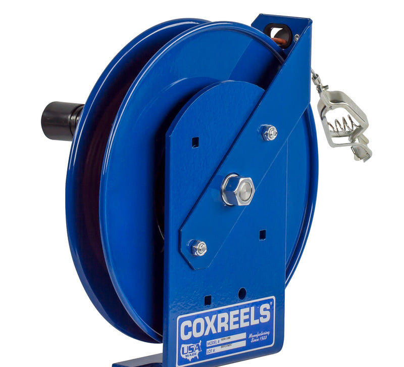 SDH-100 by Coxreels | SDH Series | Hand Crank Static Discharge Cable Reel | Steel | 100ft Cable Included