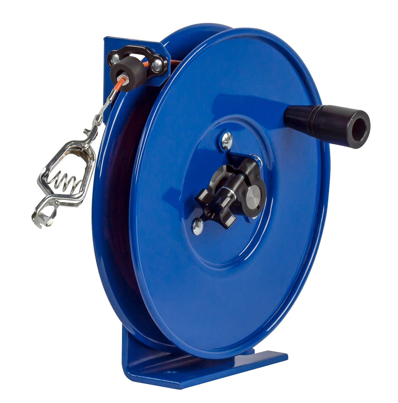 SDH-100-1 by Coxreels | SDH Series | Hand Crank Static Discharge Cable Reel | Steel | 100ft Cable Included