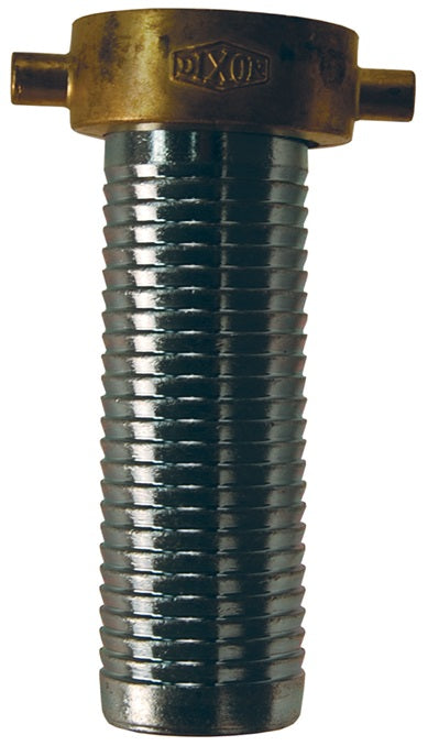 SD25 by Dixon Valve | Super King Long Shank Hose Coupling | Female Fitting | 2" Female NPSM x 2" Hose ID | Plated Steel Shank | Brass Pin Lug Nut