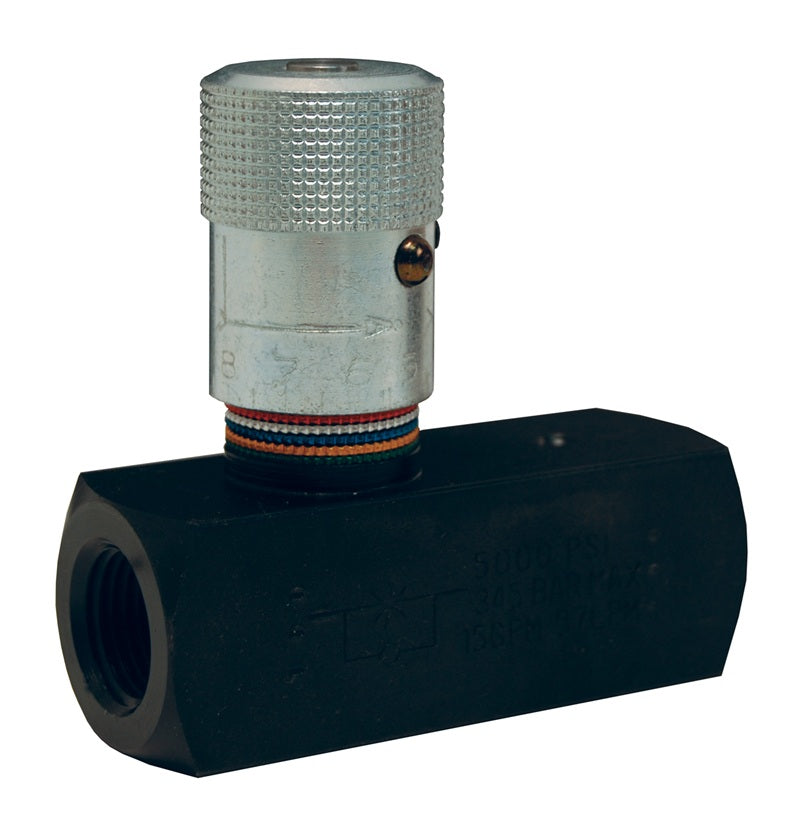 SFC2400 by Dixon Valve | Flow Control Valve | Series F | 1-1/2" Female NPT x 1-1/2" Female NPT | Black Oxide Steel