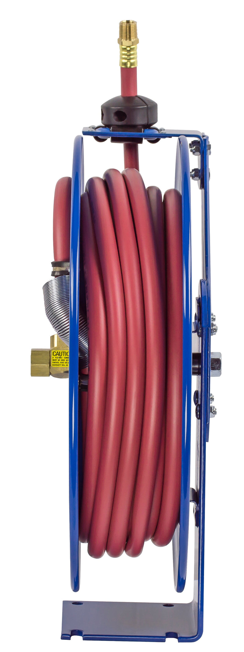 SH-N-535 by Coxreels | SH Series | 300 PSI Spring Driven Hose Reel | 3/4" Hose ID, 3/4" FNPT Inlet x 3/4" MNPT Hose End | Steel | 35ft PVC Hose Included