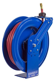 SH-N-535 by Coxreels | SH Series | 300 PSI Spring Driven Hose Reel | 3/4" Hose ID, 3/4" FNPT Inlet x 3/4" MNPT Hose End | Steel | 35ft PVC Hose Included