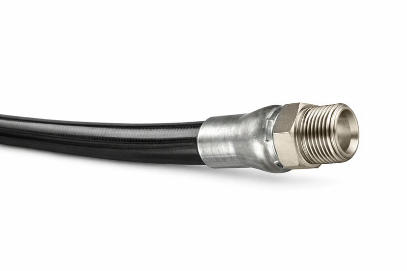 SHBK-MM08X500 Piranha® by Kuriyama | SHBK Series | Jetting Line Hose Assembly | 4000 PSI | 1/2" ID | 0.87" OD | 1/2" Male NPTF x 1/2" Male NPTF | Black | 500ft Length