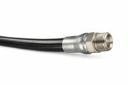 SHBK-MM08X400 Piranha® by Kuriyama | SHBK Series | Jetting Line Hose Assembly | 4000 PSI | 1/2" ID | 0.87" OD | 1/2" Male NPTF x 1/2" Male NPTF | Black | 400ft Length