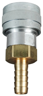 2SHDS2 by Dixon Valve | Pneumatic Quick Disconnect Coupling | SHD-Series | Hose Barb | 1/4" Hose ID x 1/4" Twist-Lock Interchange | Socket | Nitrile Seal | Aluminium