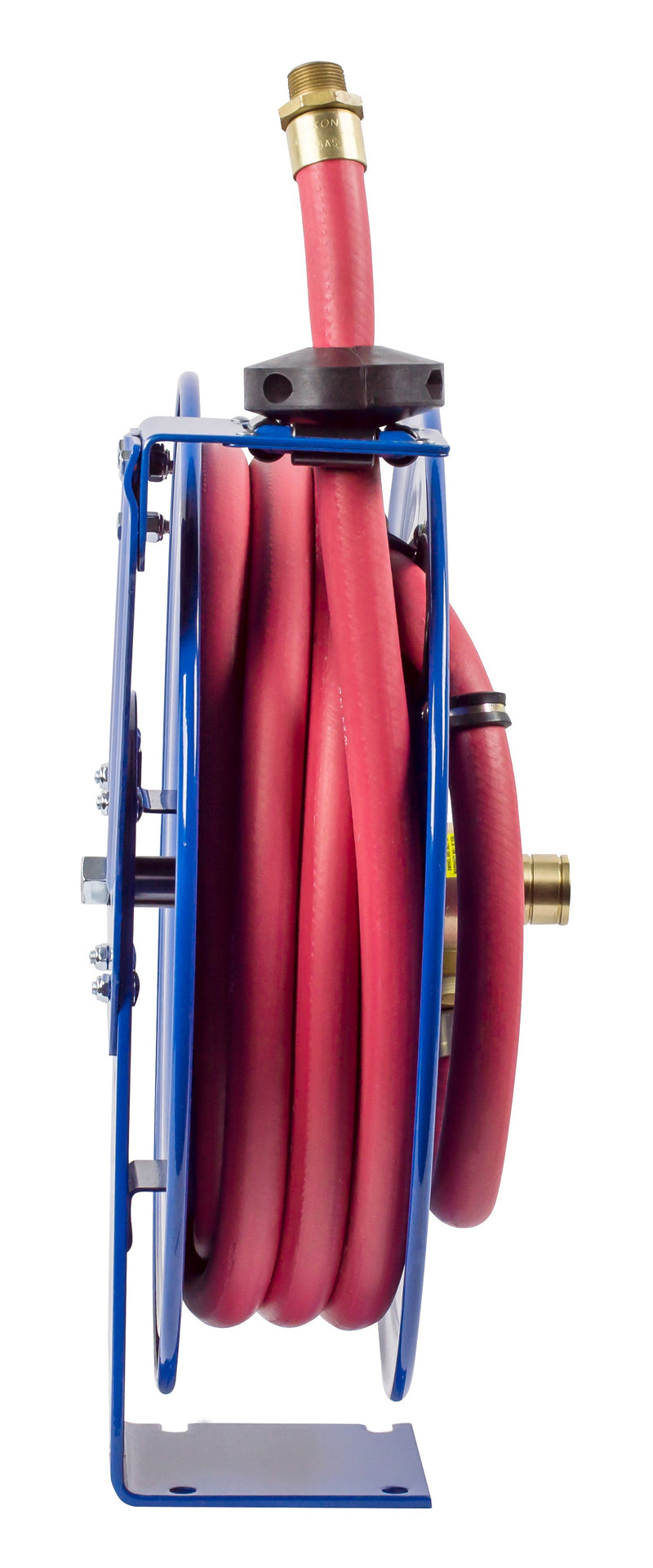 EZ-SHF-525 by Coxreels | EZ-SH-Fuel Series | 300 PSI EZ-Coil Safety Spring Driven Hose Reel for Fuel | 3/4" Hose ID, 3/4" FNPT Inlet x 3/4" MNPT Hose End | Steel | 25ft Nitrile Rubber Hose Included