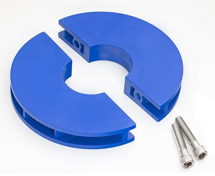 SHR200 by Kuriyama | SHR Series | Sanitary Hose Riser | 7" OD | 1-1/2" Size | Fits Hose 2.39-2.69" | Polyethylene