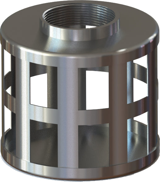 SHS-24 by Campbell Fittings | Square Hole Strainer | 6" Female NPSM | Steel