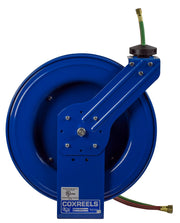 SHW-N-1100 by Coxreels | SHW Series | 200 PSI Dual Hose Spring Driven Hose Reel for Oxy-Acetylene Welding | 1/4" Hose ID, 1/4" FNPT Inlet x 1/4" MNPT Hose End | Steel | 100ft EPDM Hose Included