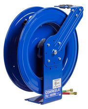 SHWL-N-175 by Coxreels | SHW Series | 200 PSI Dual Hose Spring Driven Hose Reel for Oxy-Acetylene Welding | 1/4" Hose ID, 1/4" FNPT Inlet | Steel | 75ft Capacity, Hose Not Included